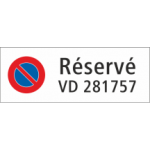 2-50 révervé n° plaque